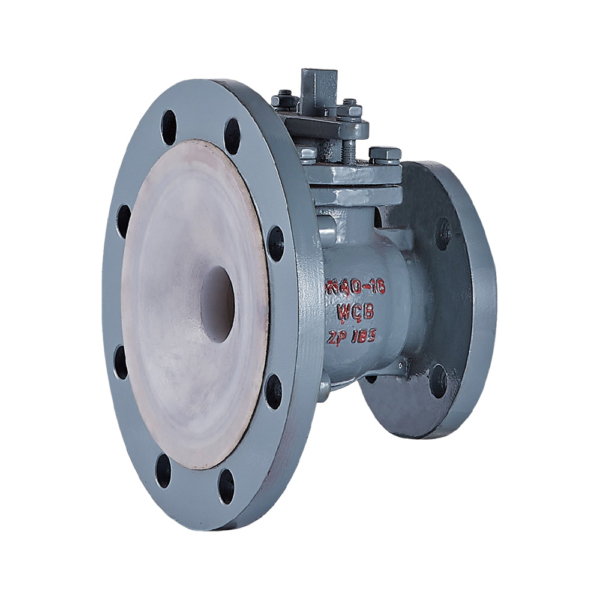 Lined Vertical Rod Discharge Ball Valve