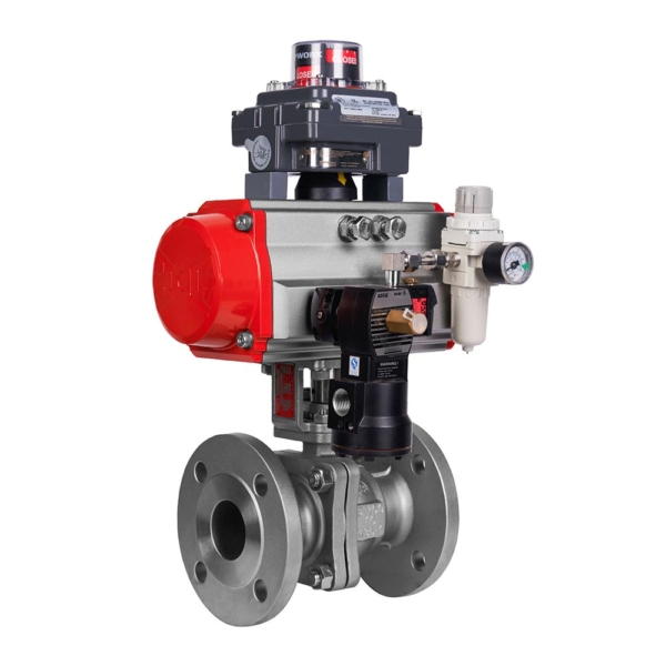 M Pneumatic Monel Alloy Shut Off Ball Valve