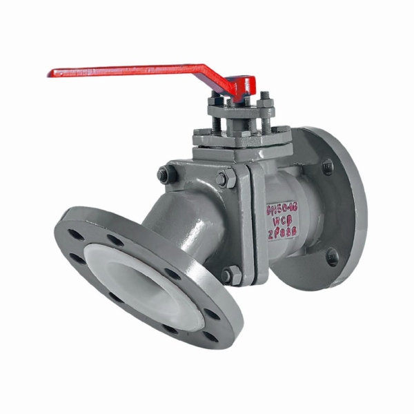 PTFE Lined Slanted Discharge Valve