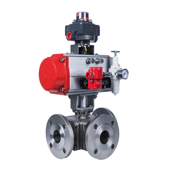 ZPRF Pneumatic way Reversing Ball Valve